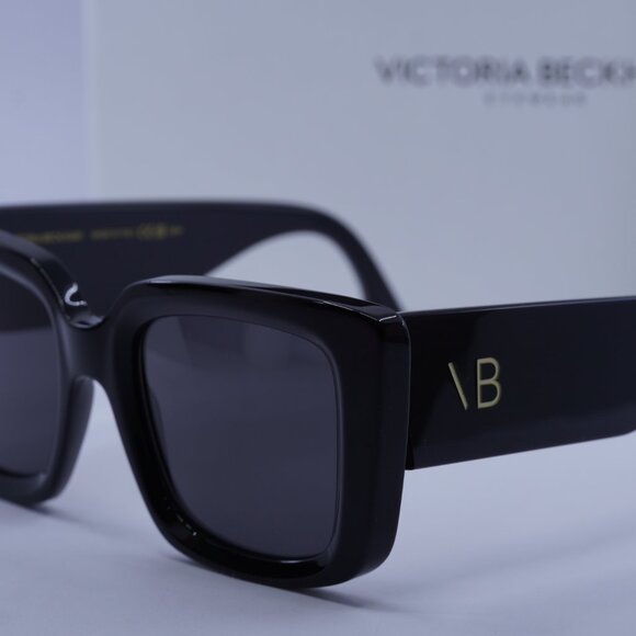 Victoria Beckham VB653S 001 Square Sunglasses – Black/Smoke - Picture 3 of 9